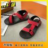 Versatile Sports Sandals Women's Outerwear 2025 Summer Casual Flat Sole Anti-slip Velcro Beach Shoes Girl