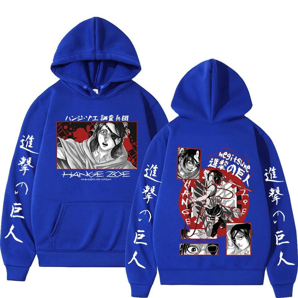 Attack on Titan Anime Hooded Hange Zoe Shingeki Graphic Plus Long Sleeve Sweatshirts Women Casual Harajuku Pullovers Sudaderas