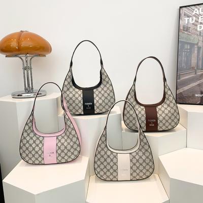 Neue Sommer-Achseltasche Lässiges Nischen-Design Retro Leichter Luxus Trendige Pendler-Einschulter-Halbmondtasche