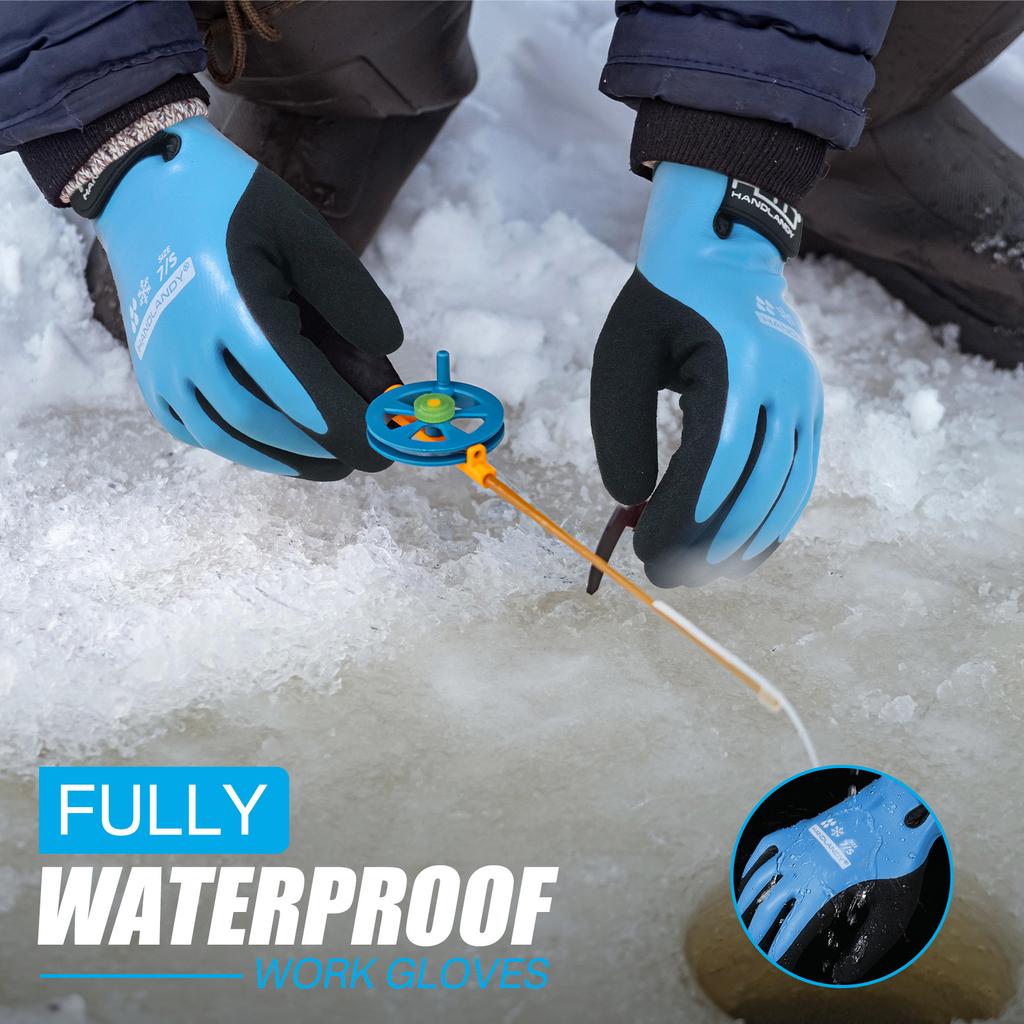Winter Warm Waterproof Non-Slip Outdoor Work Gloves for Men Women Cycling Hiking Skiing Touchscreen Cold-Weather Durable Gloves