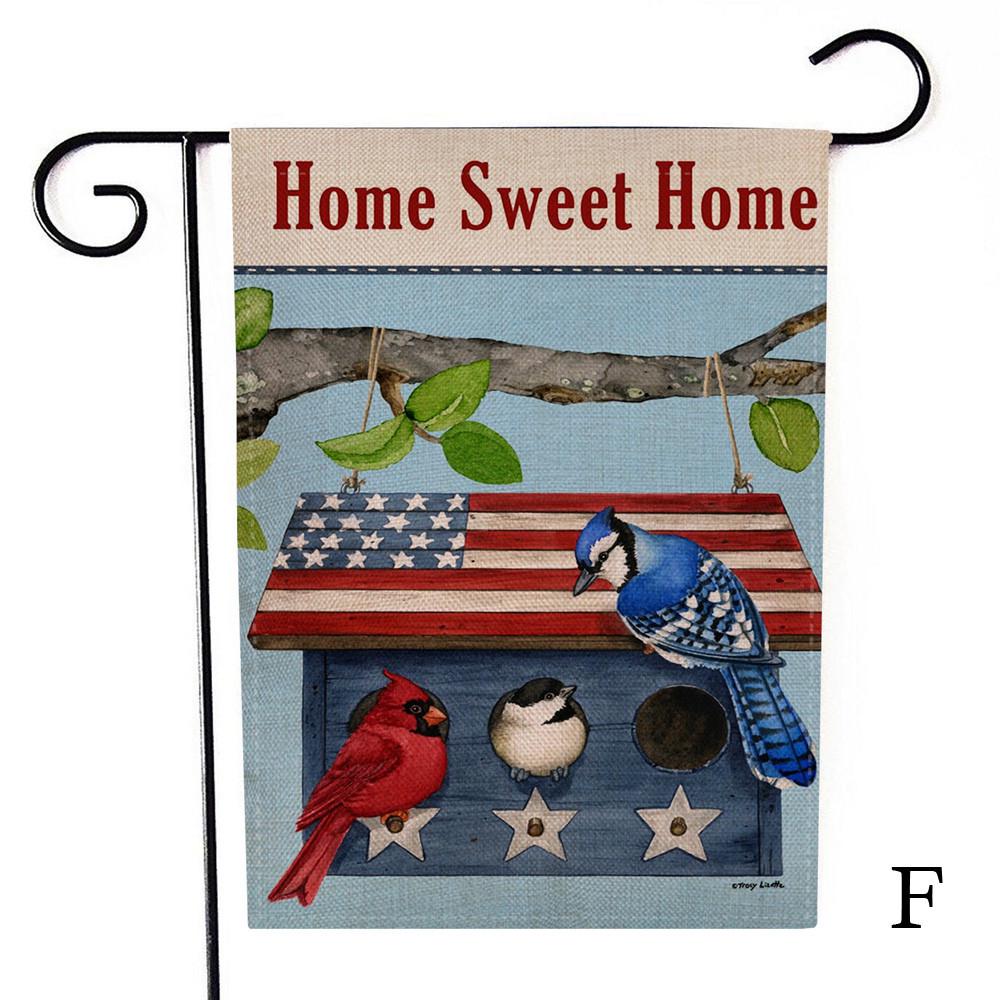 Garden Flag Indoor Outdoor Home Decor Letters Flowers Flag