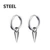 2PCStainless Steel Punk Men's Hoop Earrings For Women Hip Hop Totem Earring For Men Earrings Gothic Ear Stud Jewelry Party Gift