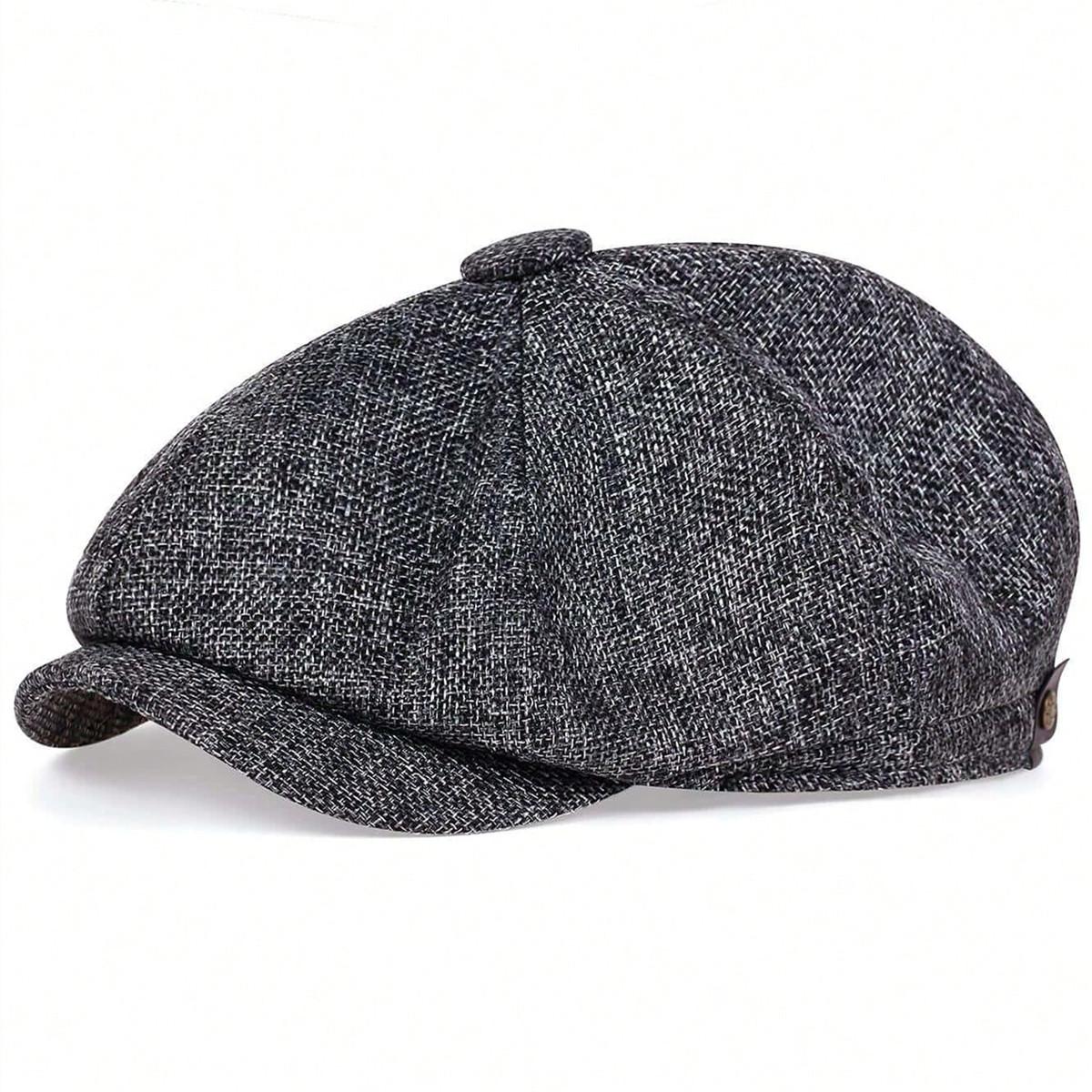 

Men Casual Newsboy Hat Spring Autumn Retro Beret Hats Wild Casual Hats Unisex Wild Octagonal Cap For Men Street Caps Gorras