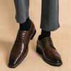 Britain Trend Gentleman New Pointed Lace Up Oxford Shoes for Men Luxury Designer Formal Wedding Prom Dress Homecoming Footwear