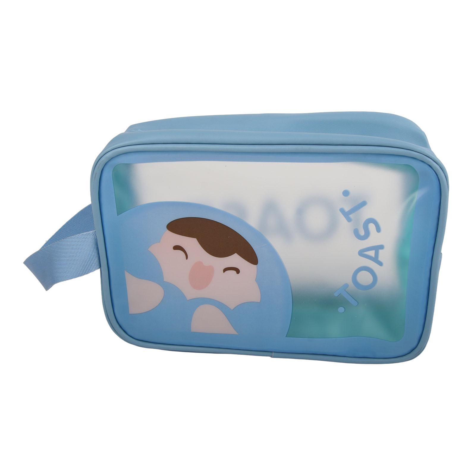 

Косметички Многофункциональные Мультяшные Большой Вместимости Водонепроницаемые Портативные Сумки для Макияжа для Путешествий Small синий