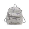 Schoolbag new 1011 high-value printed butterfly dance fashion backpack bag fashionable versatile super good-looking summer foreign-style women's bag