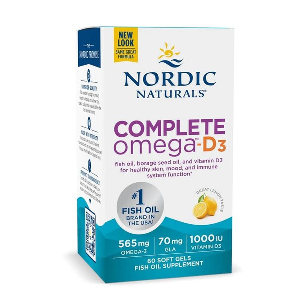 Complete Omega-D3, 565mg Lemon - 120 softgels