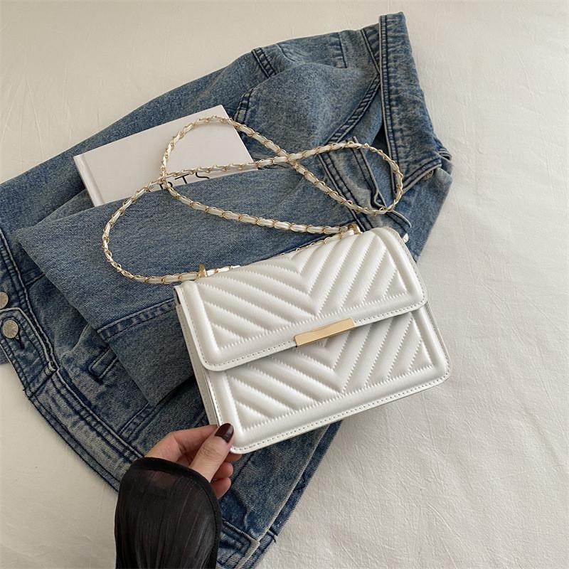 Chic Casual One Shoulder Bag For Women Fashionable Korean Inspired Summer Small Square Purse
