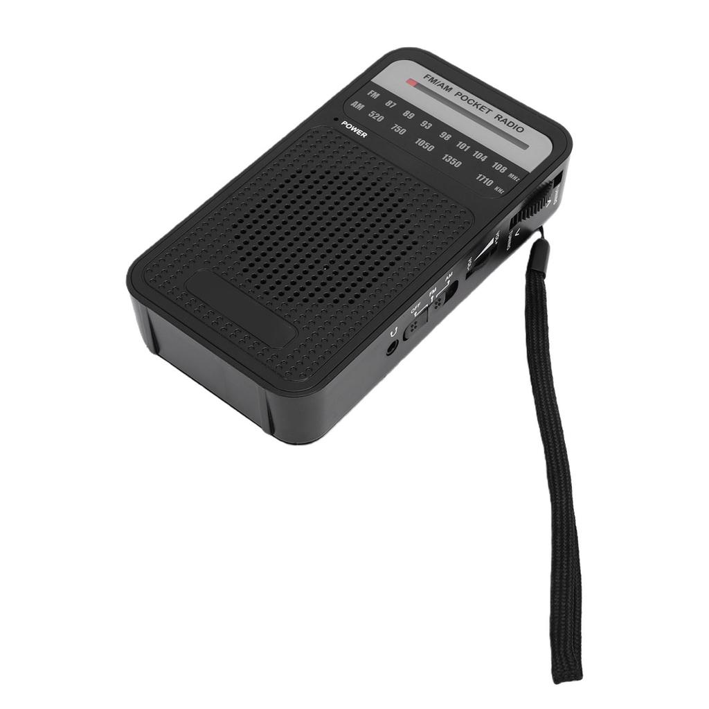 Portable AM FM Radio Anti Interference Transistor Radio with Loud Speaker 3.5mm Headphone Jack Battery Operated for