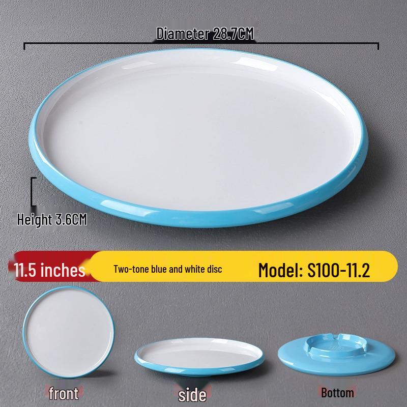 Melamine Nordic Style Cold Dish & Stir-fry Plate for Restaurants and Hotels