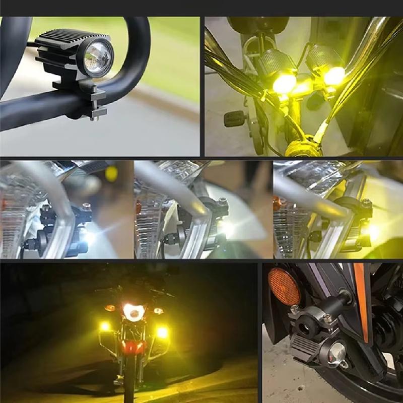 Motorcycle Light For Motorbike Off-road 4X4 Front Auxiliary 12000lm 6000k/3000k Super Bright Mini Driving Led Lights Headlight
