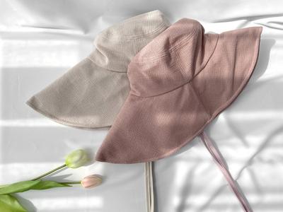 Women's Unisex Wide Bucket Hat Cotton Beanie