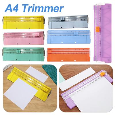 A4/A5 Paper Cutter Guillotine Art Trimmer Crafts Photo Scrapbook Cutting Machine with Pull-out Ruler DIY Office Home School Tool