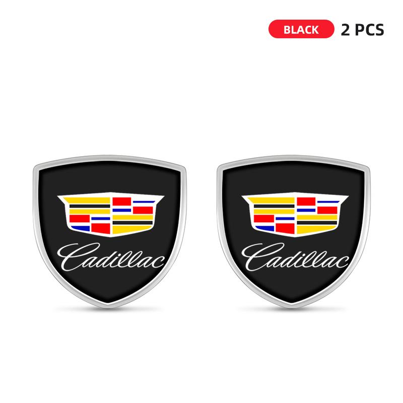 3D Metal Car Body Fender Emblem Shield Stickers Decor Auto Accessories For Cadillac XT4 XT6 CTS DTS STS XTS ATS BLS SLS CT5