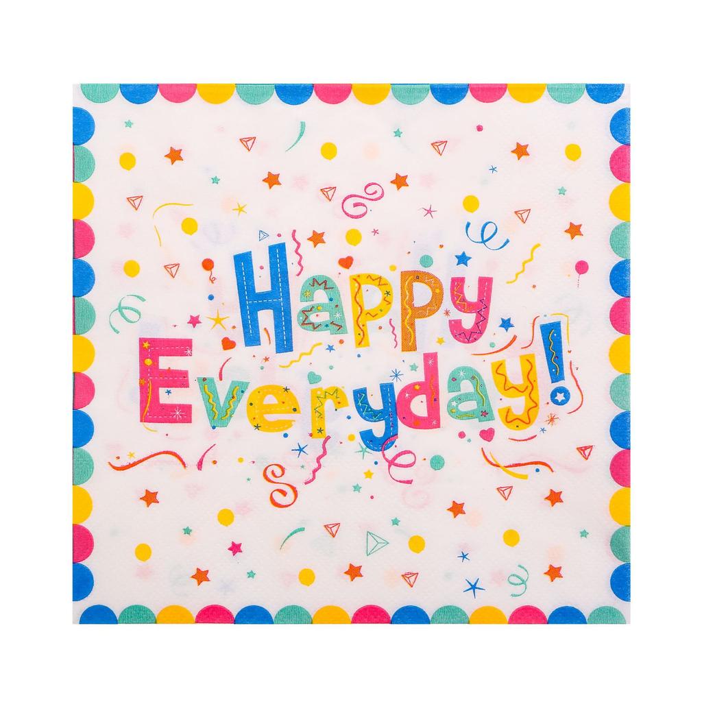 Happy Children'S Birthday Party Decorations Every Day Colorful Paper Cups Plates Holiday Party Products