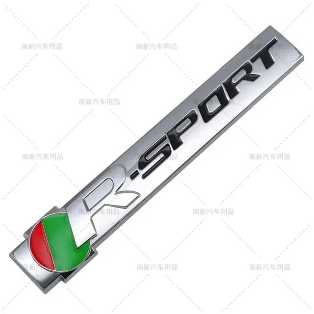 

3D Metal R SPORT Logo Rear Trunk Side Fender Emblem Badge Sticker Decals for Jaguar R-SPORT F-PACE XJ XE XF Auto Accessories A