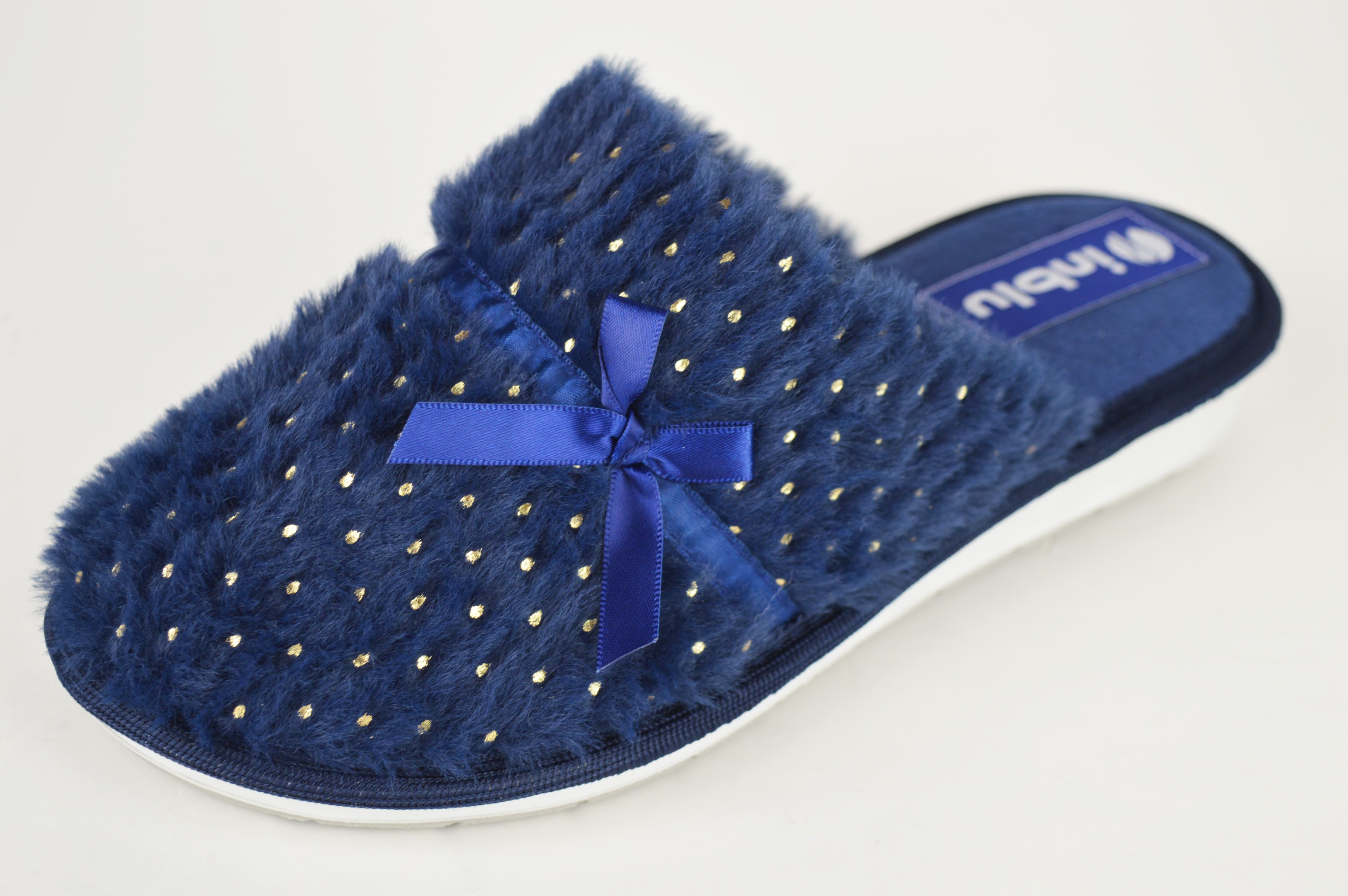 

Тапочки з хутром Inblu LB1D 36 Синій синій