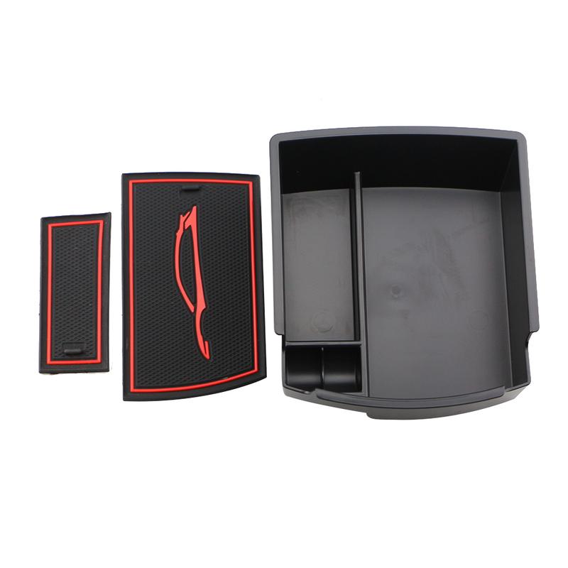 For Hyundai Kona Encino 2017- ABS Car Center Console Armrest Storage Box Rest Stowing Trays Container Organizer Accessories