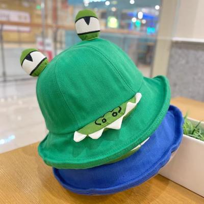 Sweet Cute Girl Sun Hat Summer Hat Female Cute Funny Bucket Hat Cartoon Three-dimensional Big Eyes Dome Hat