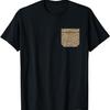 Leopardenmuster Fleck Falsche Tasche Gepard Wildtier Damen Herren T-Shirt