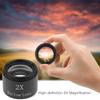 1.25 Inch 2X Magnification M28.6 Thread Barlow Lens for Astronomical Telescope Eyepiece