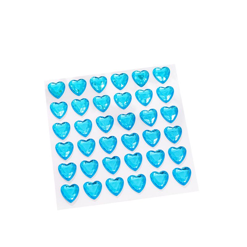 DIY Diamond Heart Stickers for Kids - 3D Crystal Journal Decoration Kit