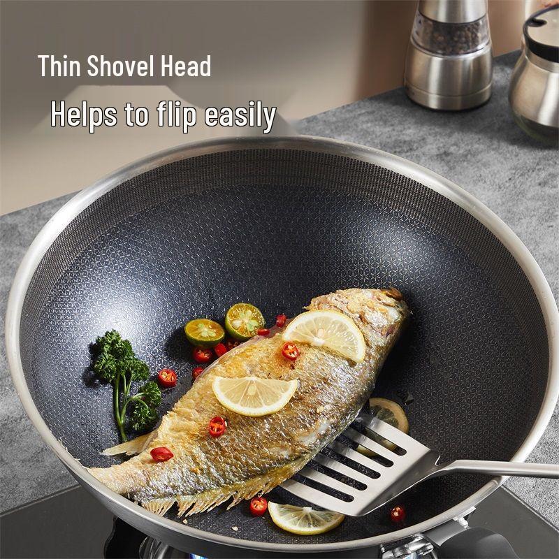 Chuida Huang Wood White Series 304 Stainless Steel Spatula