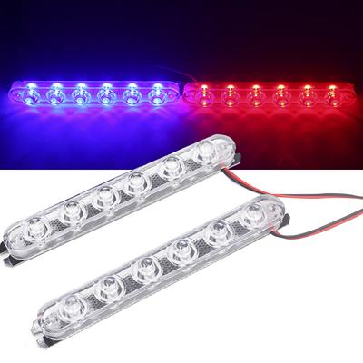 1 Coppia Luci di Polizia Luci Stroboscopiche a LED Lampeggiatore Flash Automatico Strobo Luce Stroboscopica Luce di Emergenza Avvertimento Luce di Parcheggio