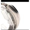 Used COGU Men's Watch Automatic AT Rectangular Back Slot 3 Hands Silver SS Genuine Belt Skeleton Character Limited Edition