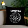 Rock R-Ramones Pillow Case Office Sofa Dorm Chair Back Short Plush Double-Sided Printing Home Cushion Cover