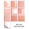 10Pcs Luxury Pink Warm Wall Stickers Imitation Brick Bedroom Decoration Waterproof Self Adhesive Tile Wallpaper Kitchen Cupboard Decor