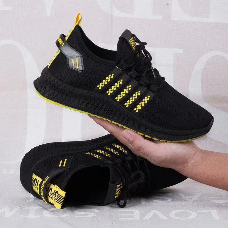 New fly-woven men s shoes casual and comfortable breathable mesh sneakers men 39