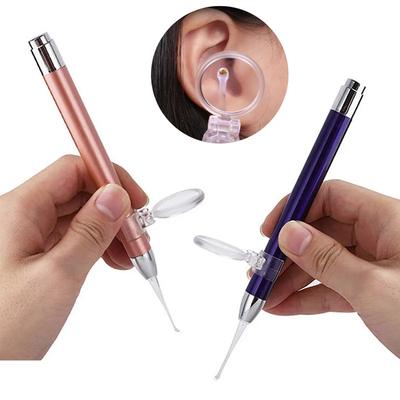 LED-Taschenlampe Ohrlöffel Baby-Ohrenreiniger Endoskop Stiftlicht Löffel Ohrenschmalzentfernung Ohrkratzer Lichtlöffel mit Lupe Ohrenschmalzentfernung