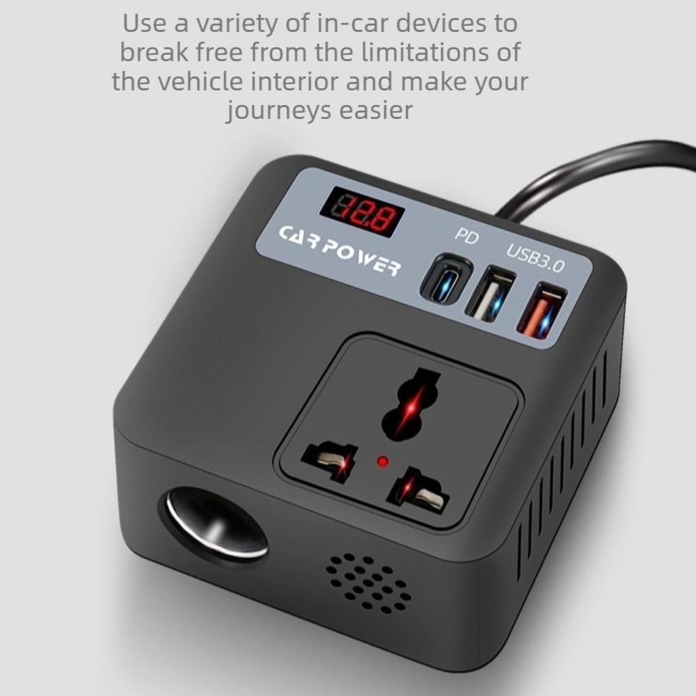 24V Car Power Inverter 150W Car Converter Adapter Multi-Function Power Inverter  Car