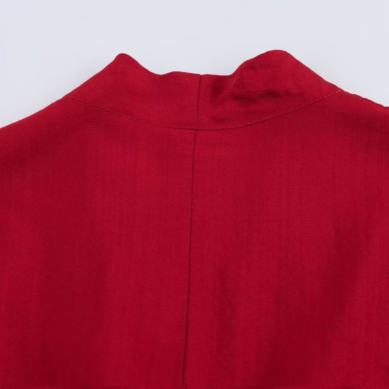 Kaslead New Women clothes Western Style Fashion Simple Girdle Linen Shirts Wide Leg Pants Casual Set