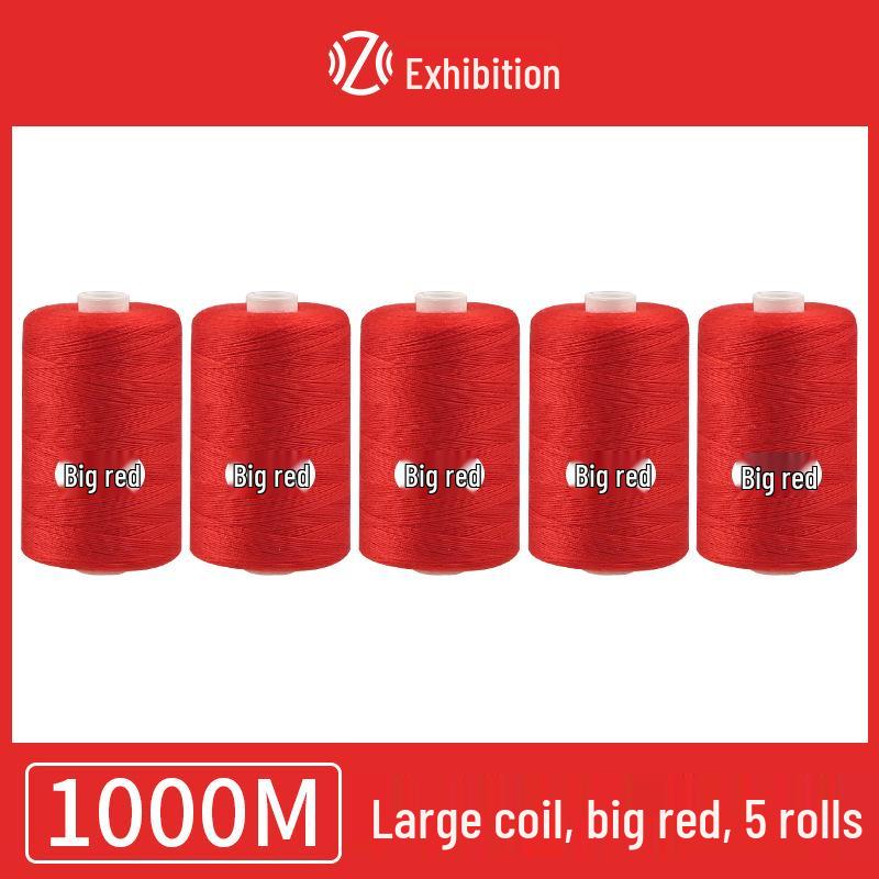 Polyester Sewing Thread - 1000 Yards for Garments & Crafts, Assorted Colors, Small Spool