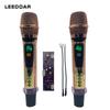 HT-126 Rose Gold Telescopic Wireless Microphone with Speaker for Family KTV and Conferences - Hot Selling In Vietnam
