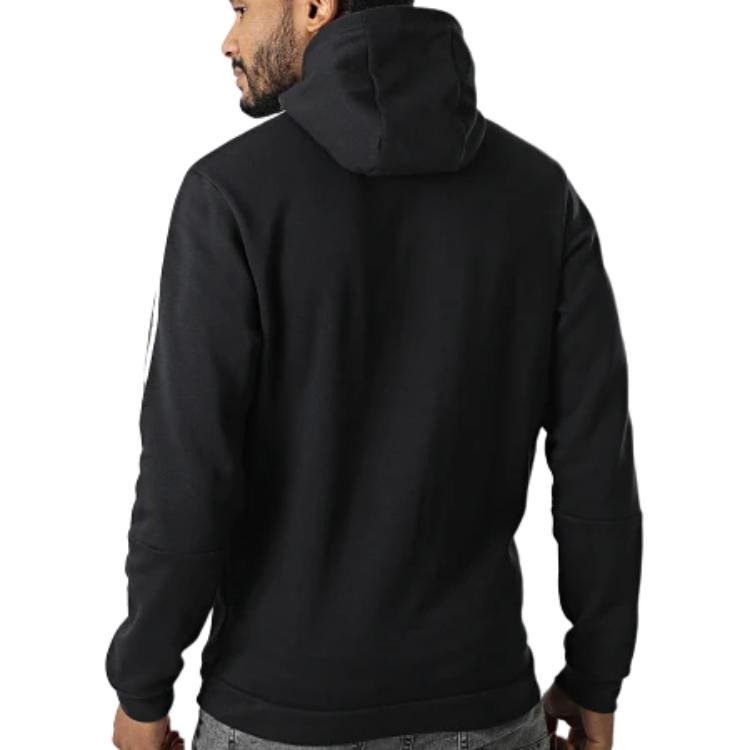 Adidas Ss23 Solid Color Logo Print Hoodie Men Hoodies Black GM7341-BLACK