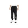 Nike Logo Print Drawstring Elastic Waist Joggers Men Bottoms Black FB1834-010