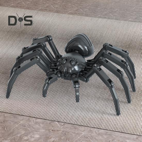Spider Robot Action Figure with Accessories Movable Joints 3D Printed Model Toy Articulated Dummy Figurine Home Office Decoration Ornament