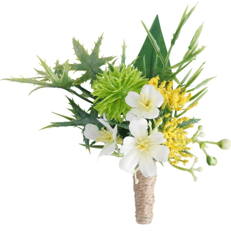 

Элегантная брошь из шелковых цветов, корсаж для уличного мероприятия, реквизит для фотосъемки, корсаж для свадеб, вечеринок и повседневной моды 1