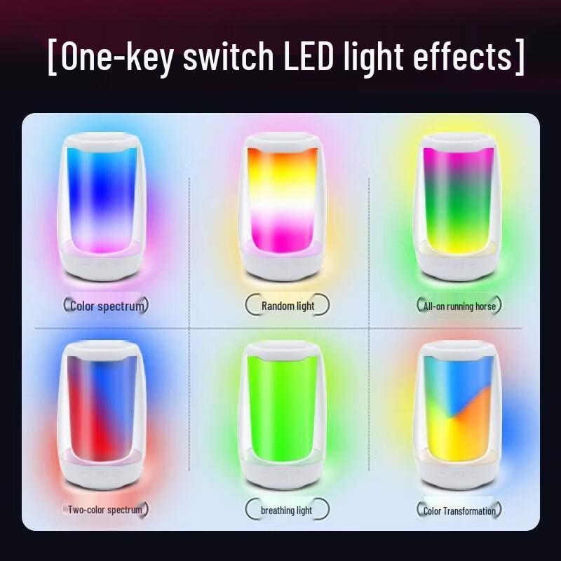 Yidian Portable RGB Bluetooth Speaker AD-0365 CN Plug (adapter Included)