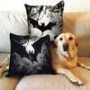 Spooky Bat Themed Halloween Pillowcases for a Hauntingly Chic Decor Sofa Cushion Cover Holiday Party Decoration Gift
