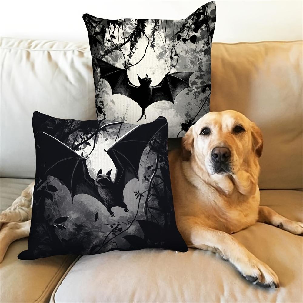 Spooky Bat Themed Halloween Pillowcases for a Hauntingly Chic Decor Sofa Cushion Cover Holiday Party Decoration Gift