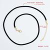 ZHUKOU Braided Cord Necklace Handmade DIY Jewellery Making Accessories Total chain length: approximately 19.69 inches