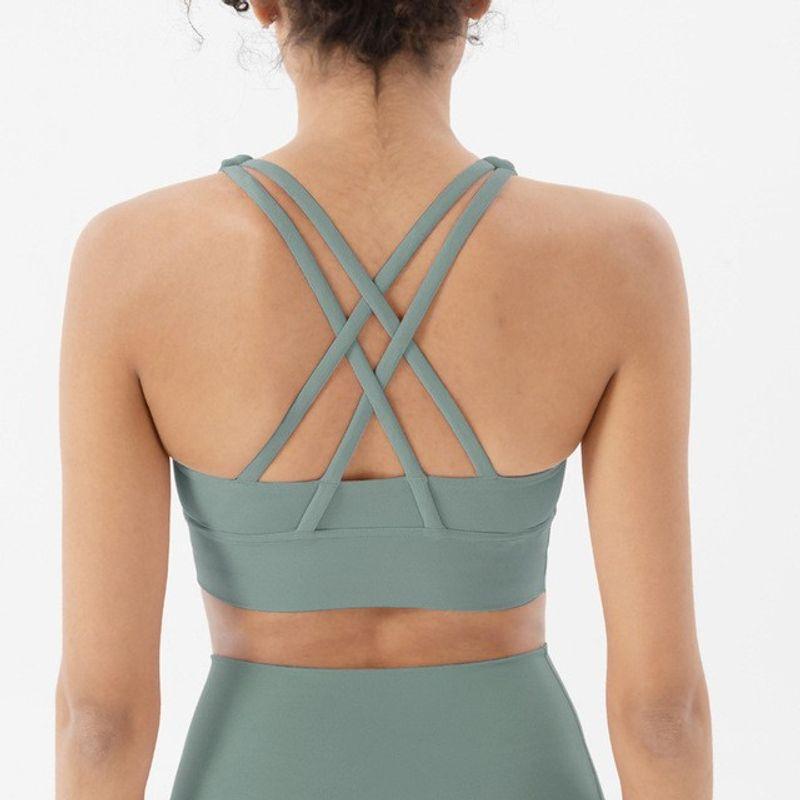 With Chest Pad Spring and Summer New Yoga Clothes Intimates Sports Push up Bras Anti-Vibation Shaping Vest Running Vest Fitness