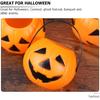 Vaguelly 15Pcs Halloween Pumpkin Bucket Trick or Treat Pumpkin Bucket with Handle Small Candy Holder Plastic Orange Jack O Lantern Candy Basket Bags