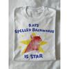 Funny Rat Lover'S Gift T-Shirt - RATS Spelled Backwards Is STAR Graphic with Cute Rat & Stars - Unisex Adult Casual Round Neck Tee - Funny Animal Pun
