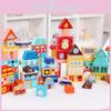 Builder City Little Wooden Kids Building Blocks Set Colorful Educational Toy