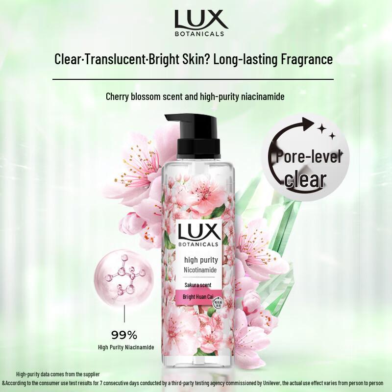 Lux Cherry Blossom & Niacinamide Botanical Shower Gel